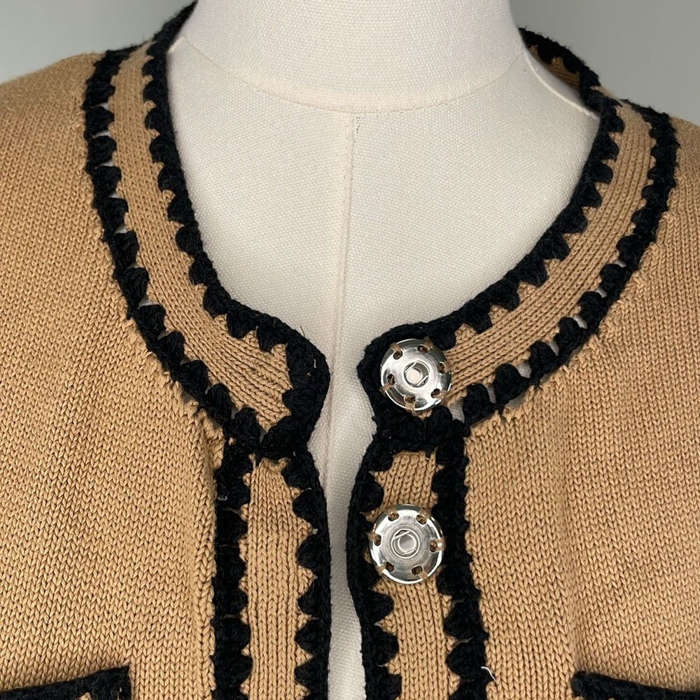 Central Park West Jules Crochet Edge Top, L - Picture 11 of 13